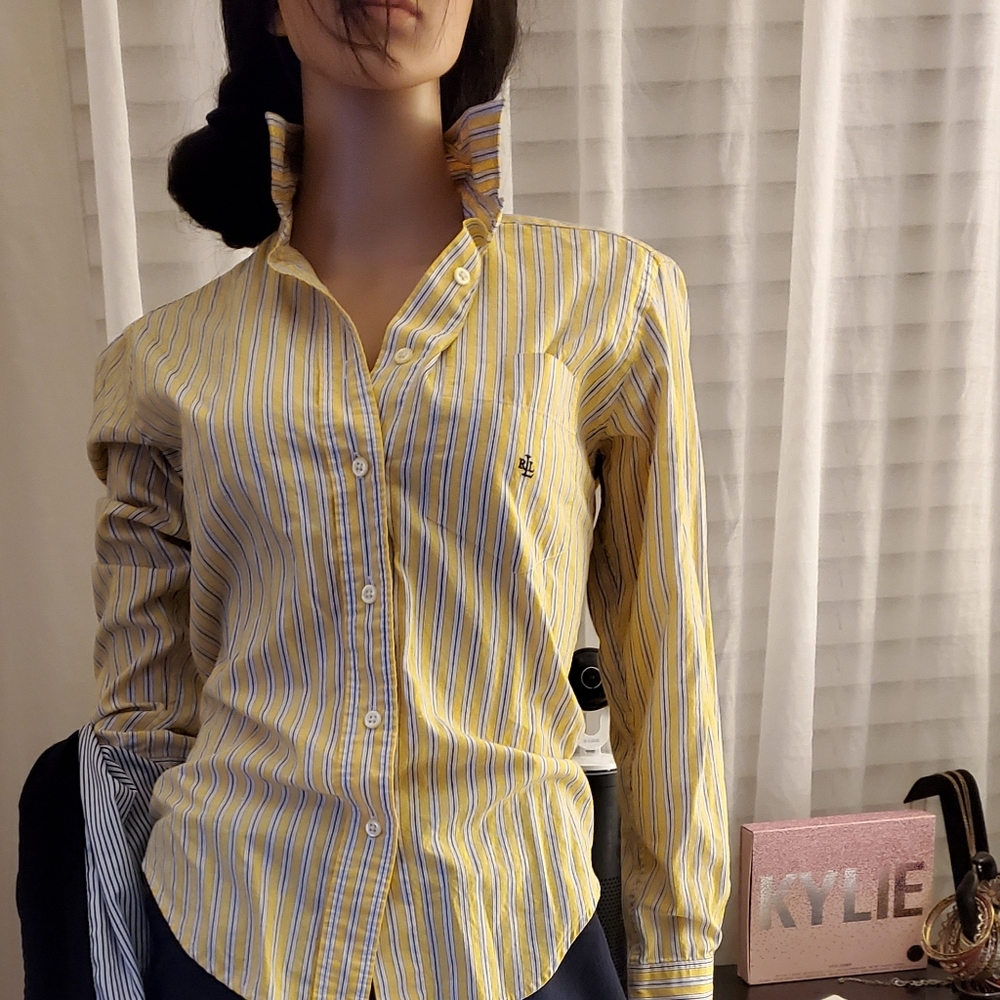Ralph Lauren Yellow Stripped Shirt